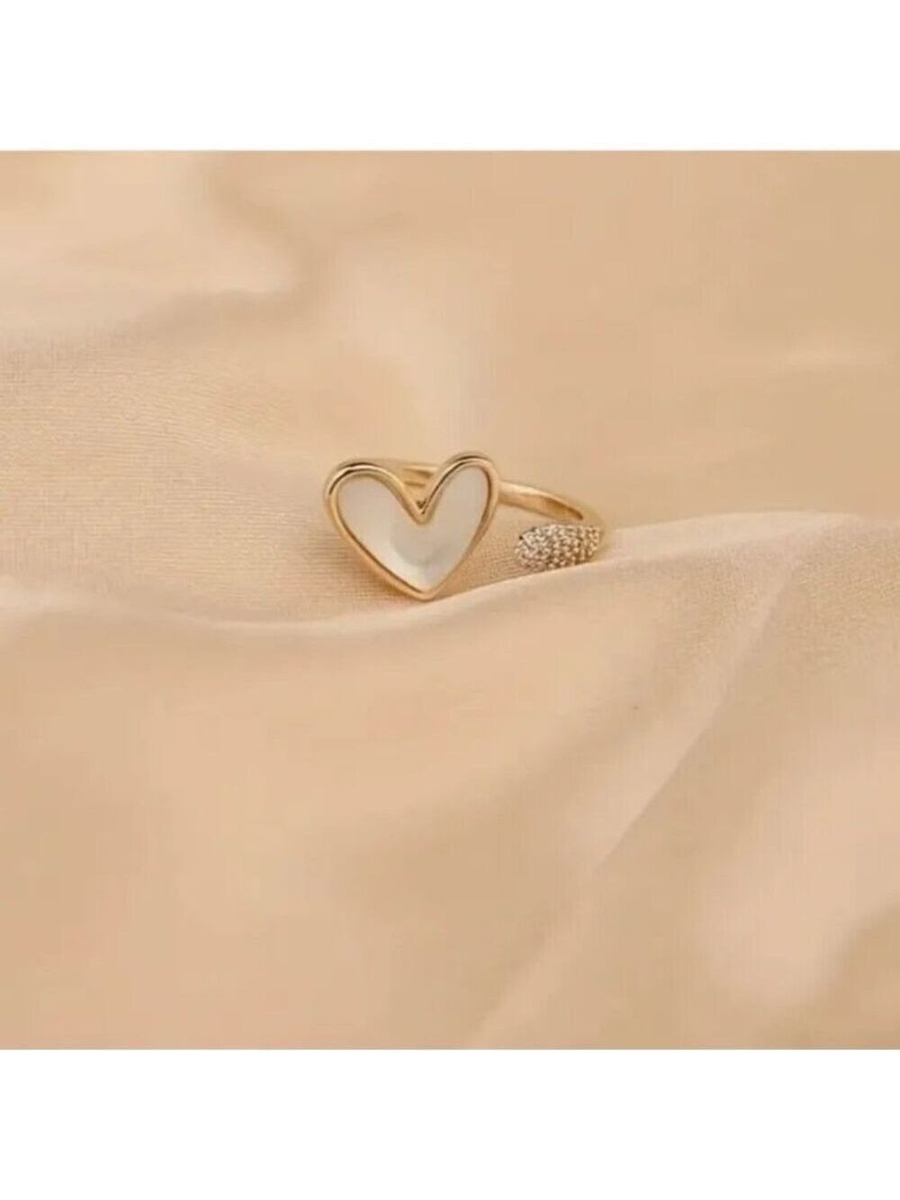 Heart Open Finger Ring - Picture 3 of 4